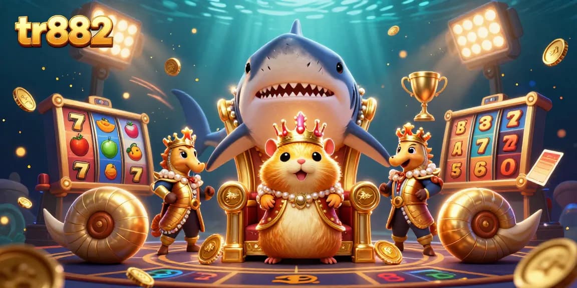 Spin to win with tr882 as the fierce hamster king leads the casino adventure!