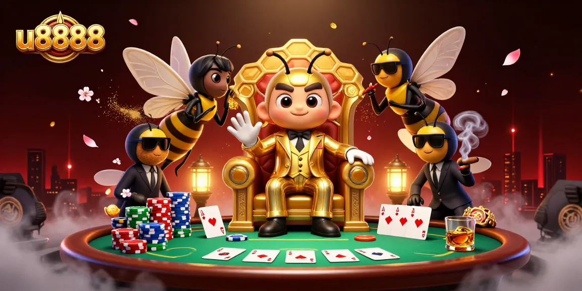 Experience thrilling gameplay at u8888 with poker tables and vibrant casino elements.