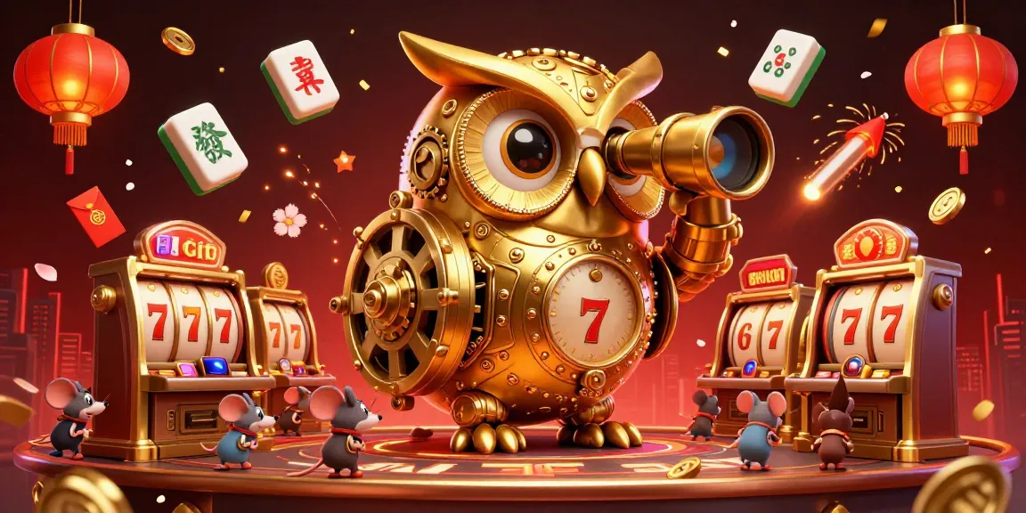 Engage with the vibrant world of 58vin through a stunning 3D casino scene filled with characters and slot designs.
